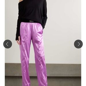 Tom Ford Women's Purple Satin Pants